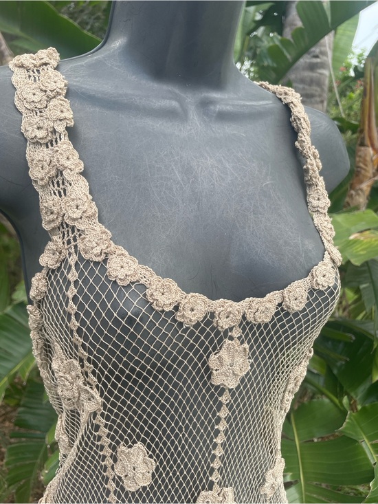 Dresses & Skirts - lace, crochet, rosette, and mash dress